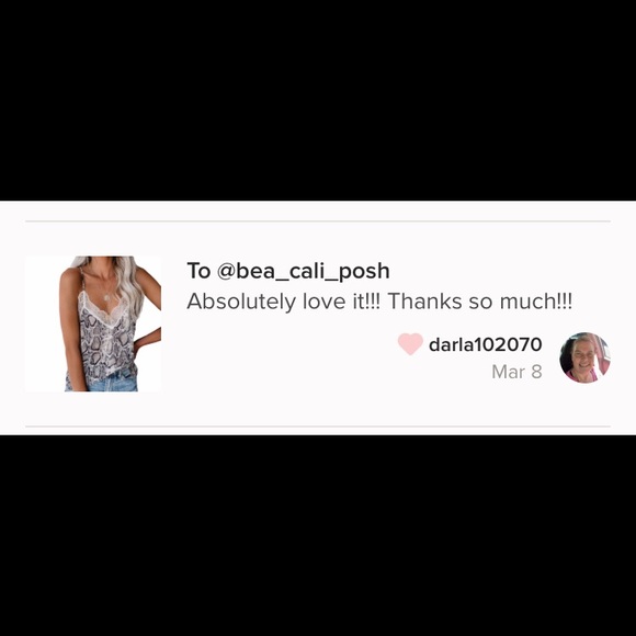 (Last 1) Snake print women’s lace cami top - Picture 7 of 11